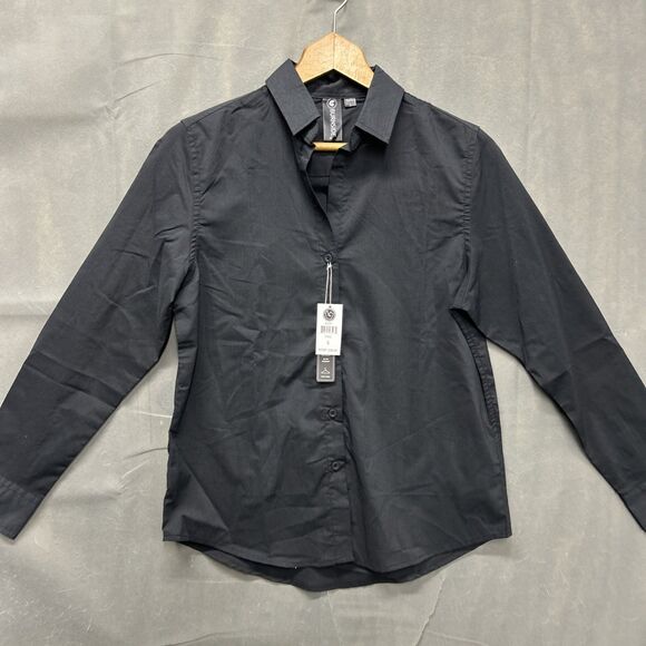 Burnside Button Up Dress Shirt Mens S Multicolor Steel Black Collared - Picture 1 of 7